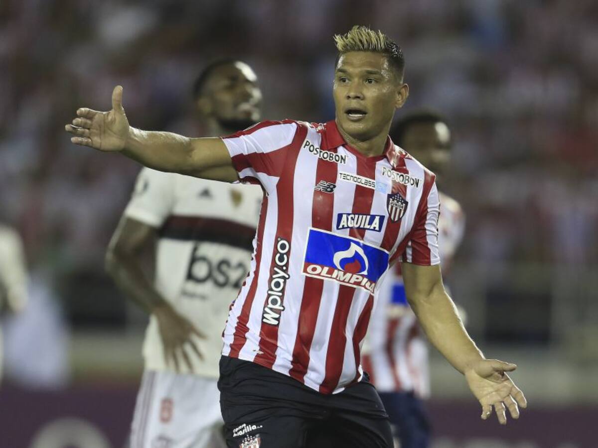 Baja confirmada: Teófilo Gutiérrez ausente con Junior en Libertadores