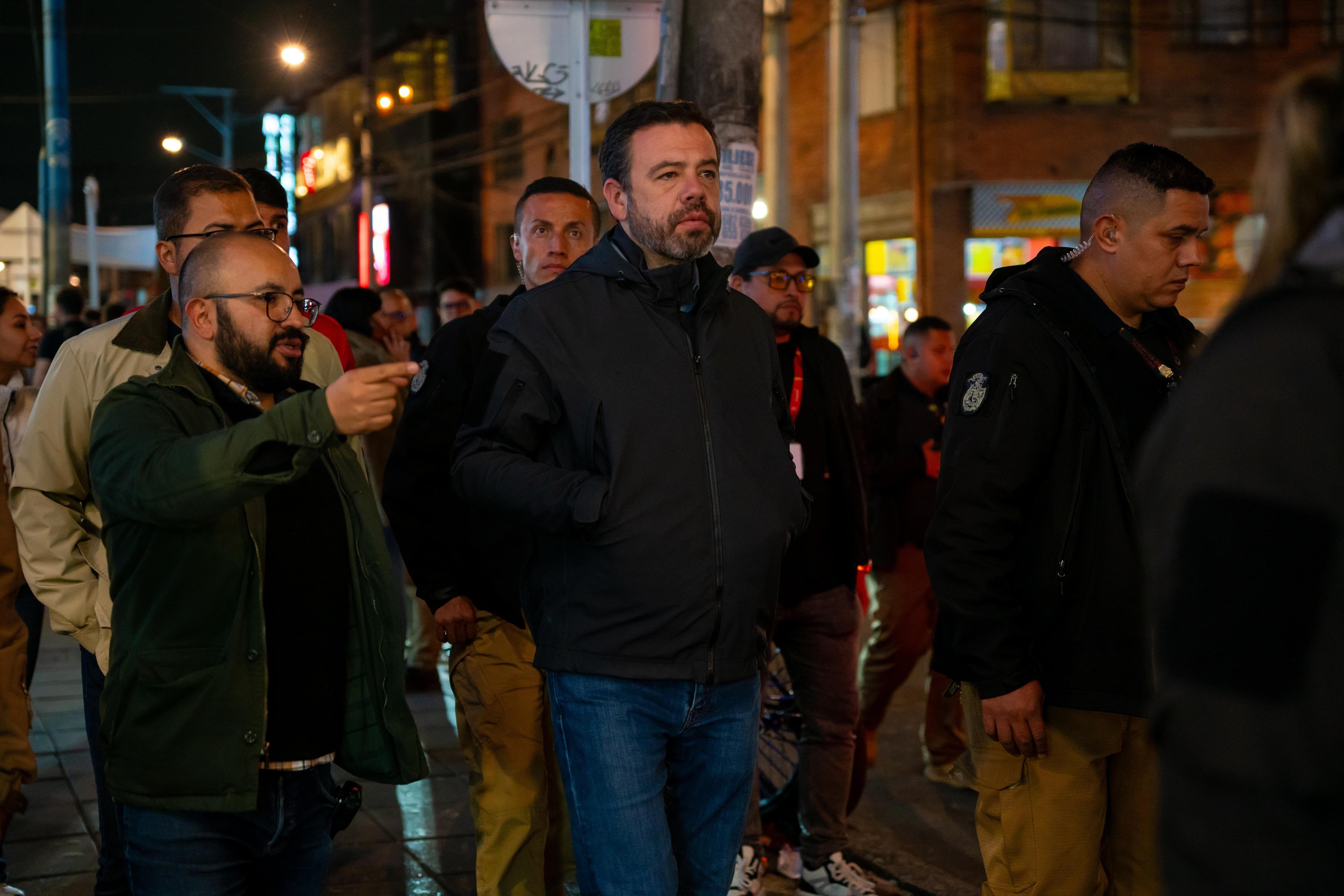 Alcalde Galán supervisando Zonas Seguras en Modelia