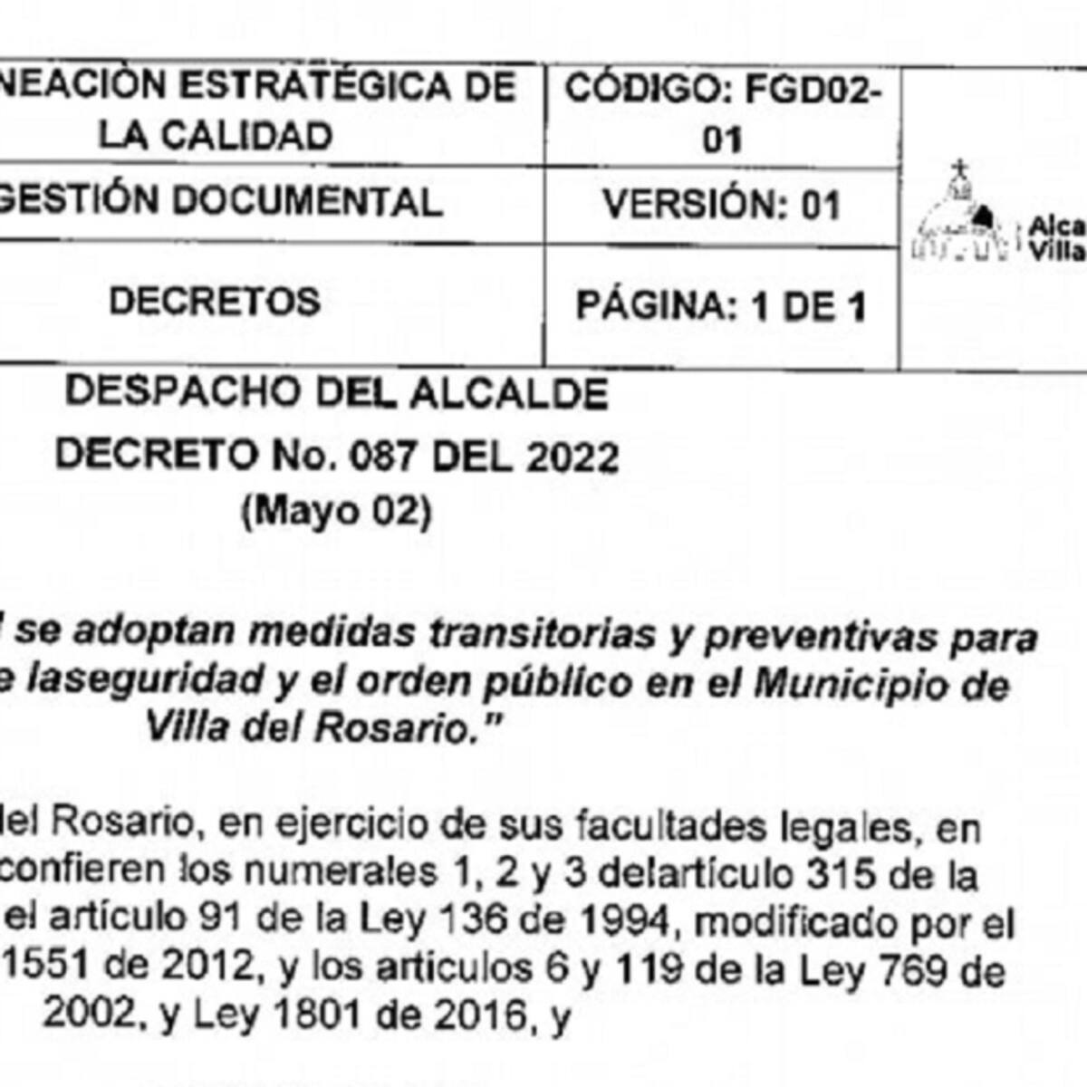 Prohíben parrillero hombre en motocicletas de Villa del Rosario