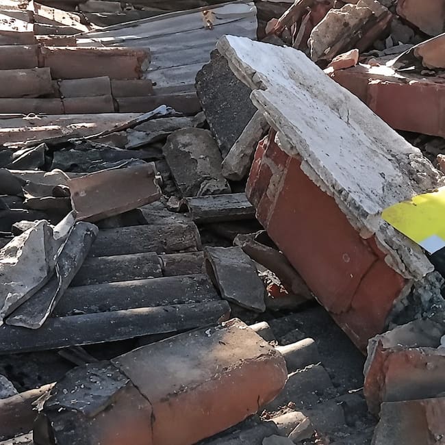Afectaciones en Buenos Aires, Cauca tras el terremoto del 10 de agosto. Crédito: Suministrada.