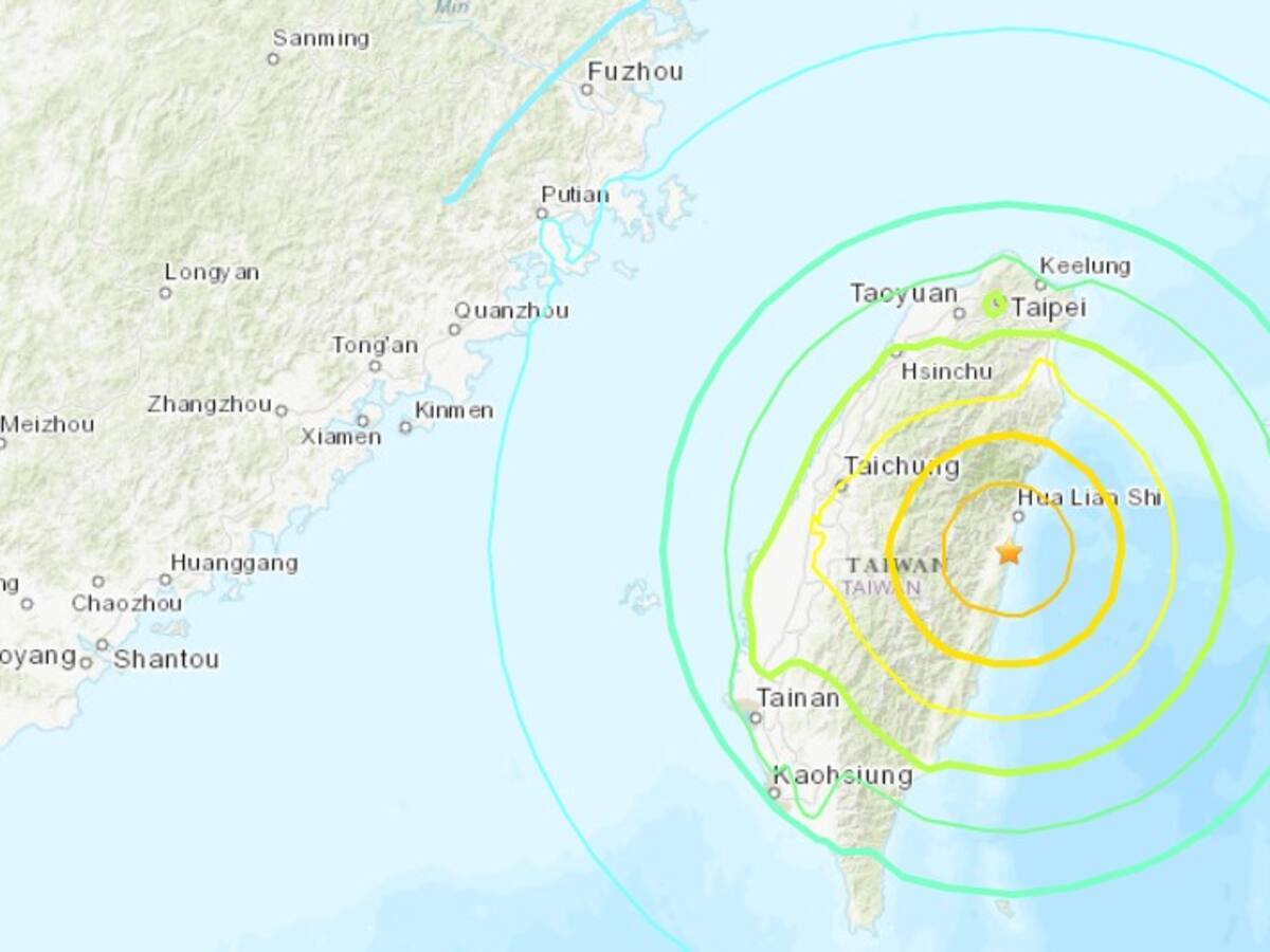 Taiwán vive sismo de magnitud 7,4, Japón y Filipinas emiten alerta de tsunami