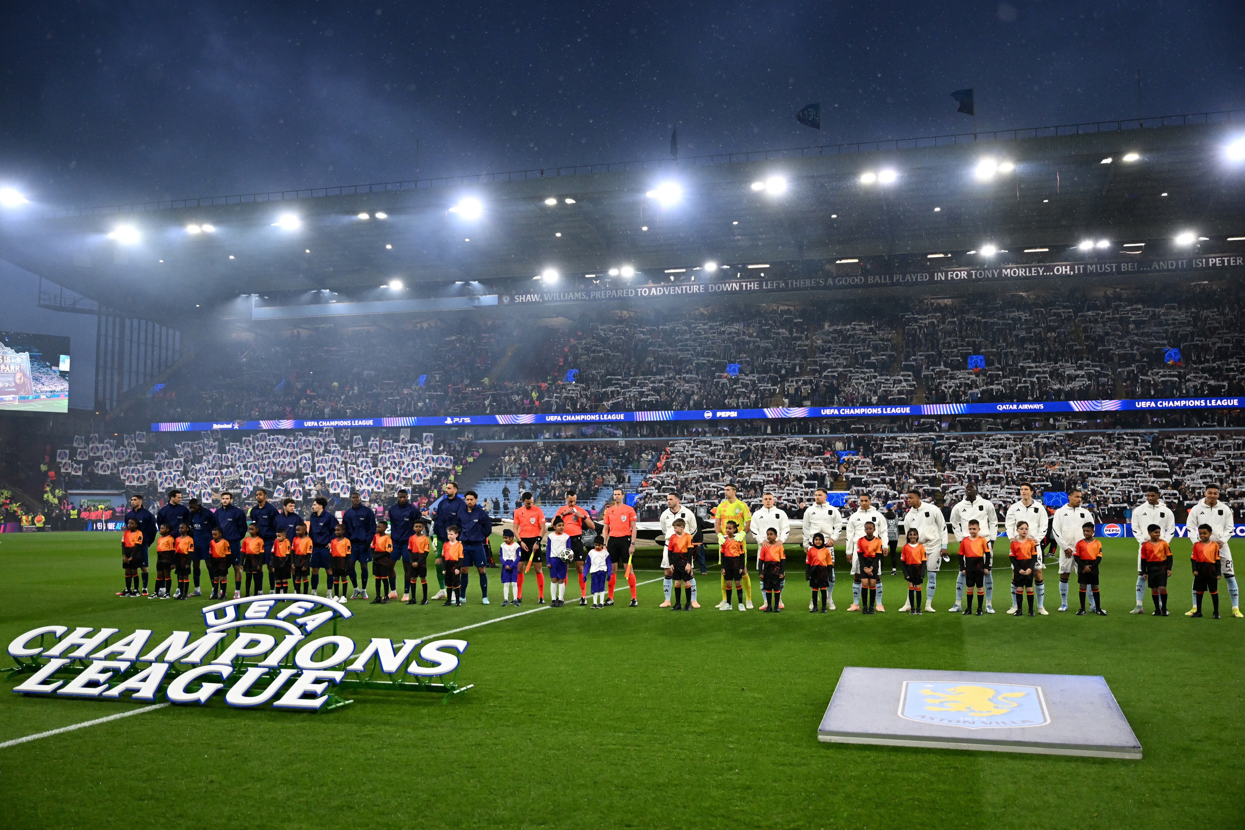 Aston Villa y Paris Saint-Germain/Getty Images.