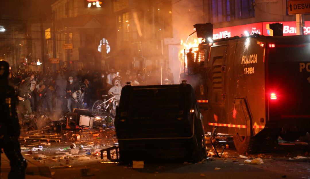 Protesta en Villa Luz (Bogotá)