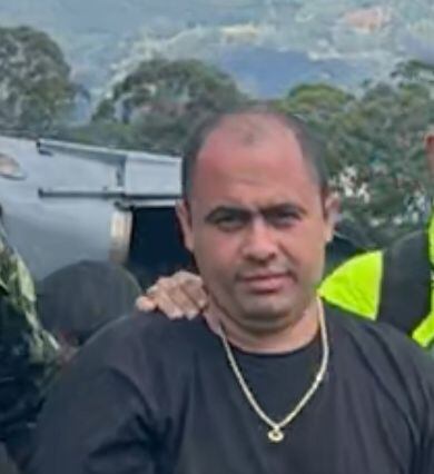 Alias Darlinson- foto de su captura en Carmen de Atrato en marzo de 2025