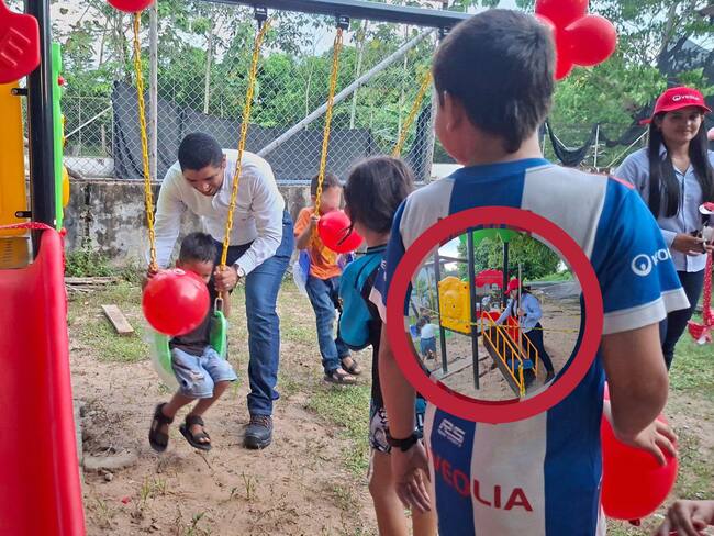 Veolia invierte en zona recreativa para niños en Barrancabermeja