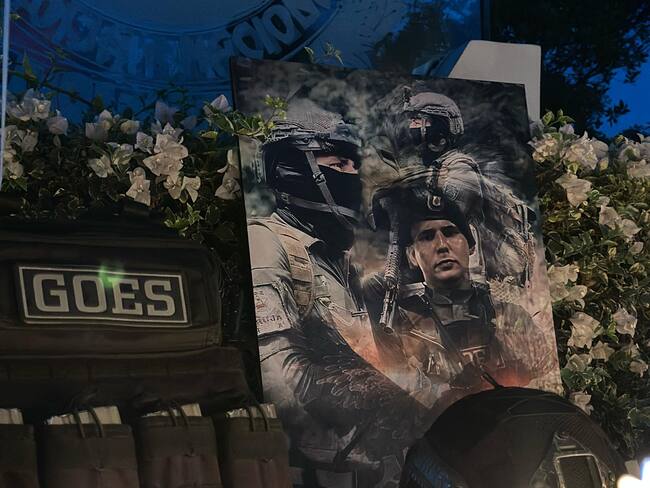 Velatón por policía asesinado en Teorama. / Foto: DENOR.