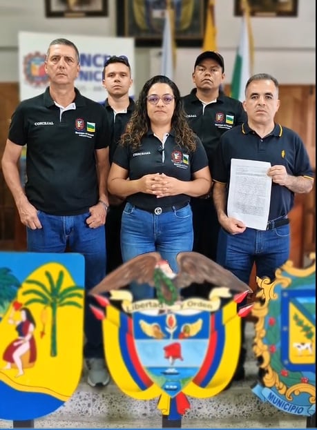 Conceales de Támesis denuncian amenazas por un proyecto de acuerdo - foto video cortesía