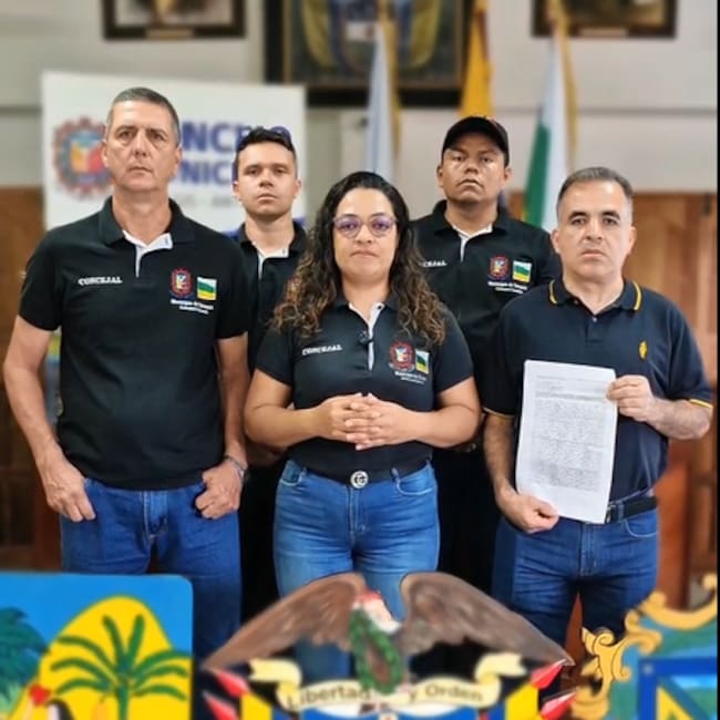 Conceales de Támesis denuncian amenazas por un proyecto de acuerdo - foto video cortesía
