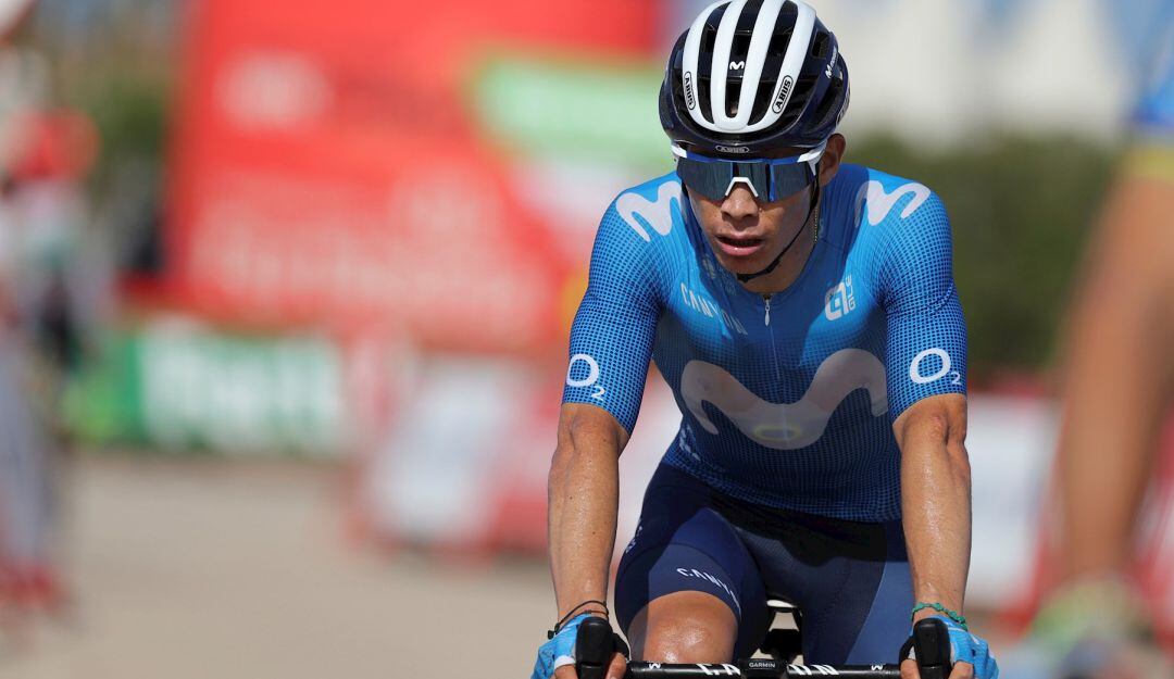 Miguel Ángel López, tercero en la clasificación general de la Vuelta a España.