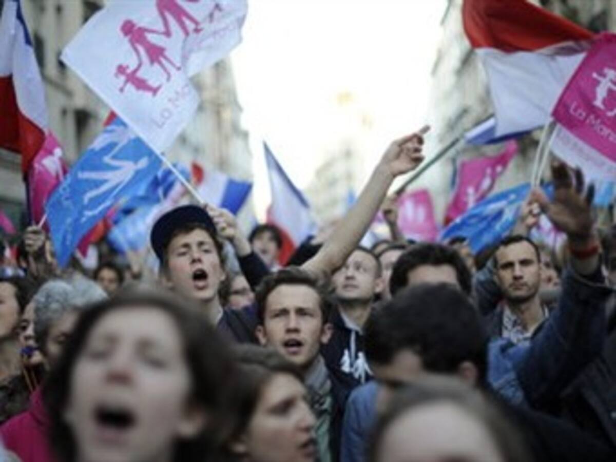 El matrimonio homosexual, un debate político más que social en Francia