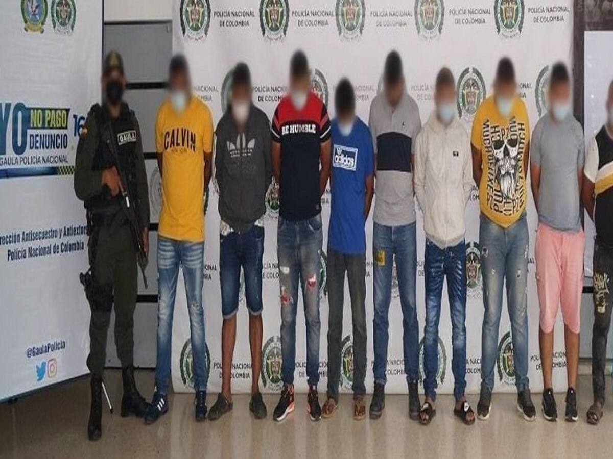 Caen 10 hombres del Clan del Golfo en Montería, en la operación Maremoto