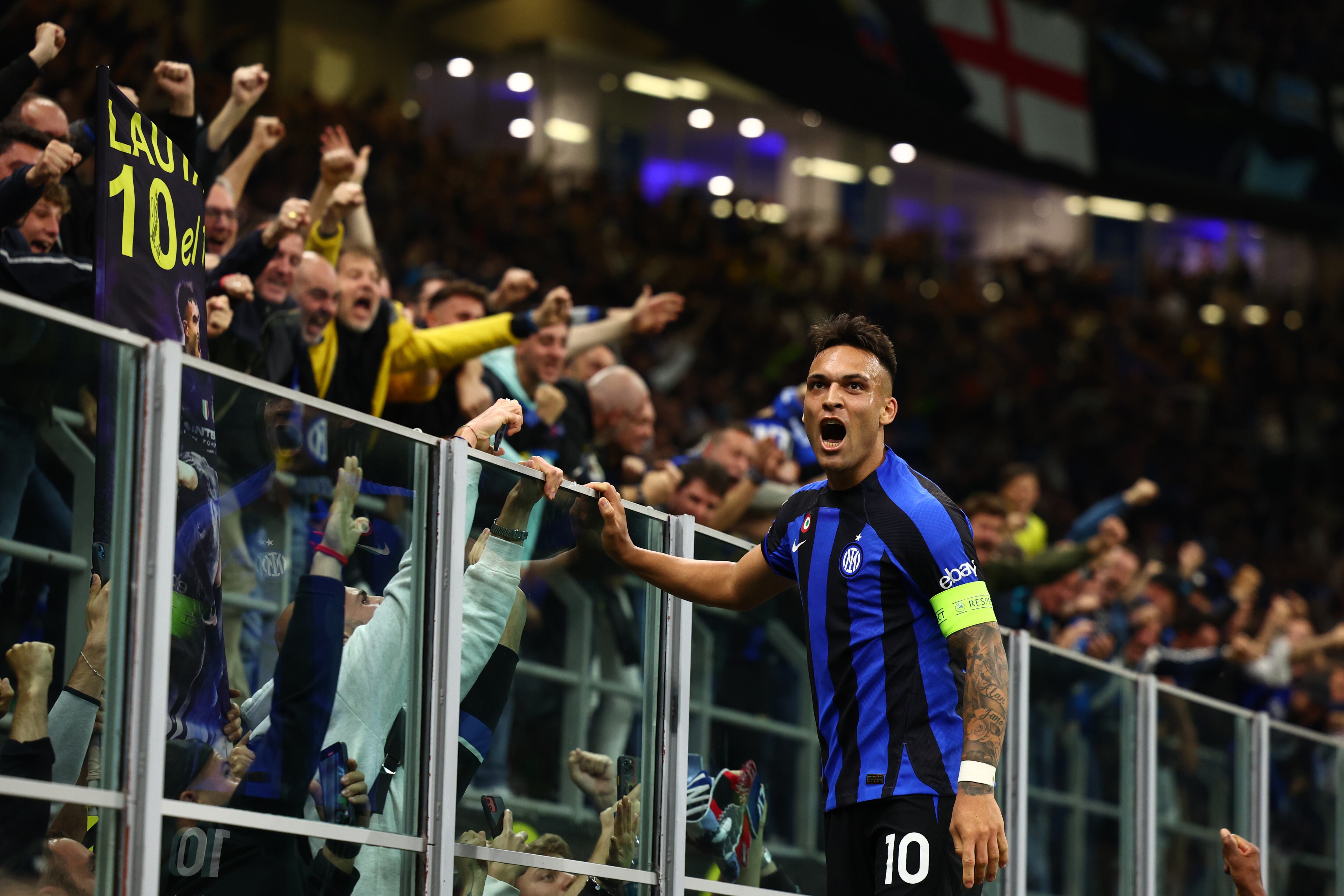 Lautaro Martínez le dio la victoria al Inter de Milán. (Photo by Chris Brunskill/Fantasista/Getty Images)