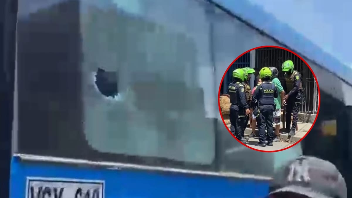 Dos personas fueron capturadas por lanzar una piedra a un bus del MIO en Cali