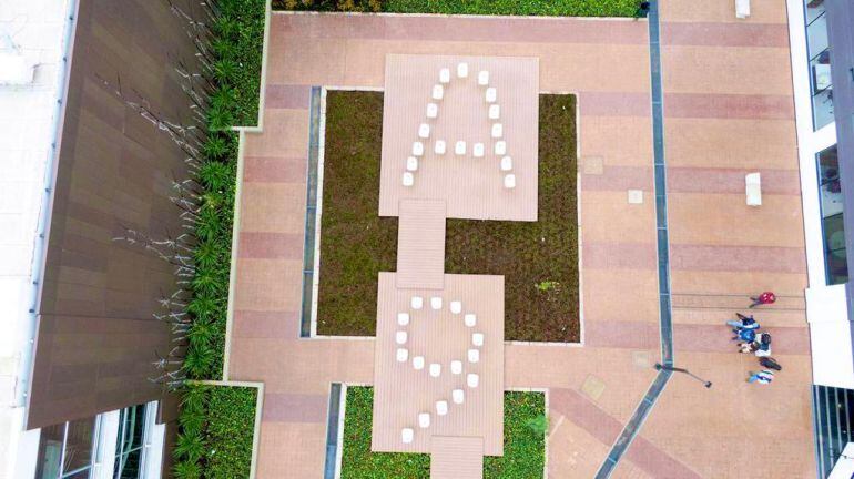 “La Plazoleta de la Vida, en honor de las víctimas del conflicto armado”