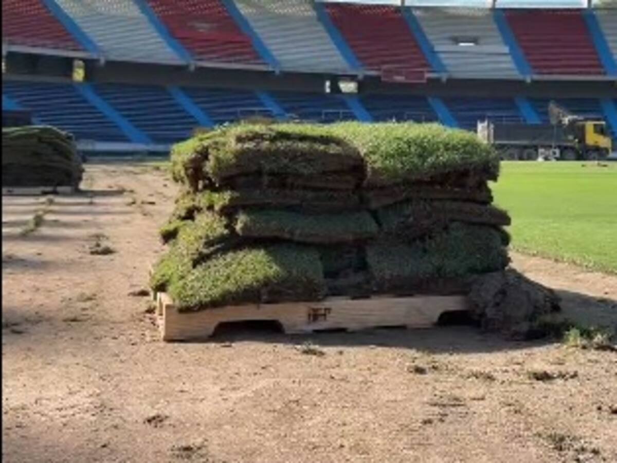 La grama del Metropolitano será trasladada a parques y colegios de Barranquilla