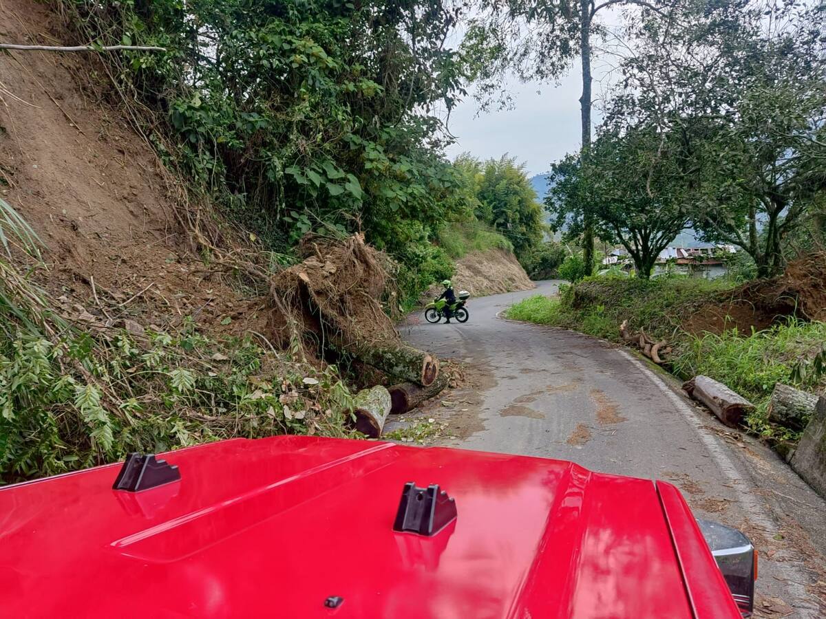 Las lluvias causas deslizamientos en diferentes puntos de Manizales