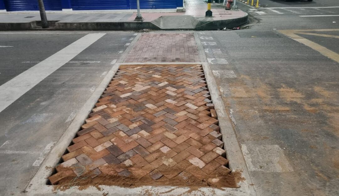 Cambio de adoquín en cruces viales de Cúcuta