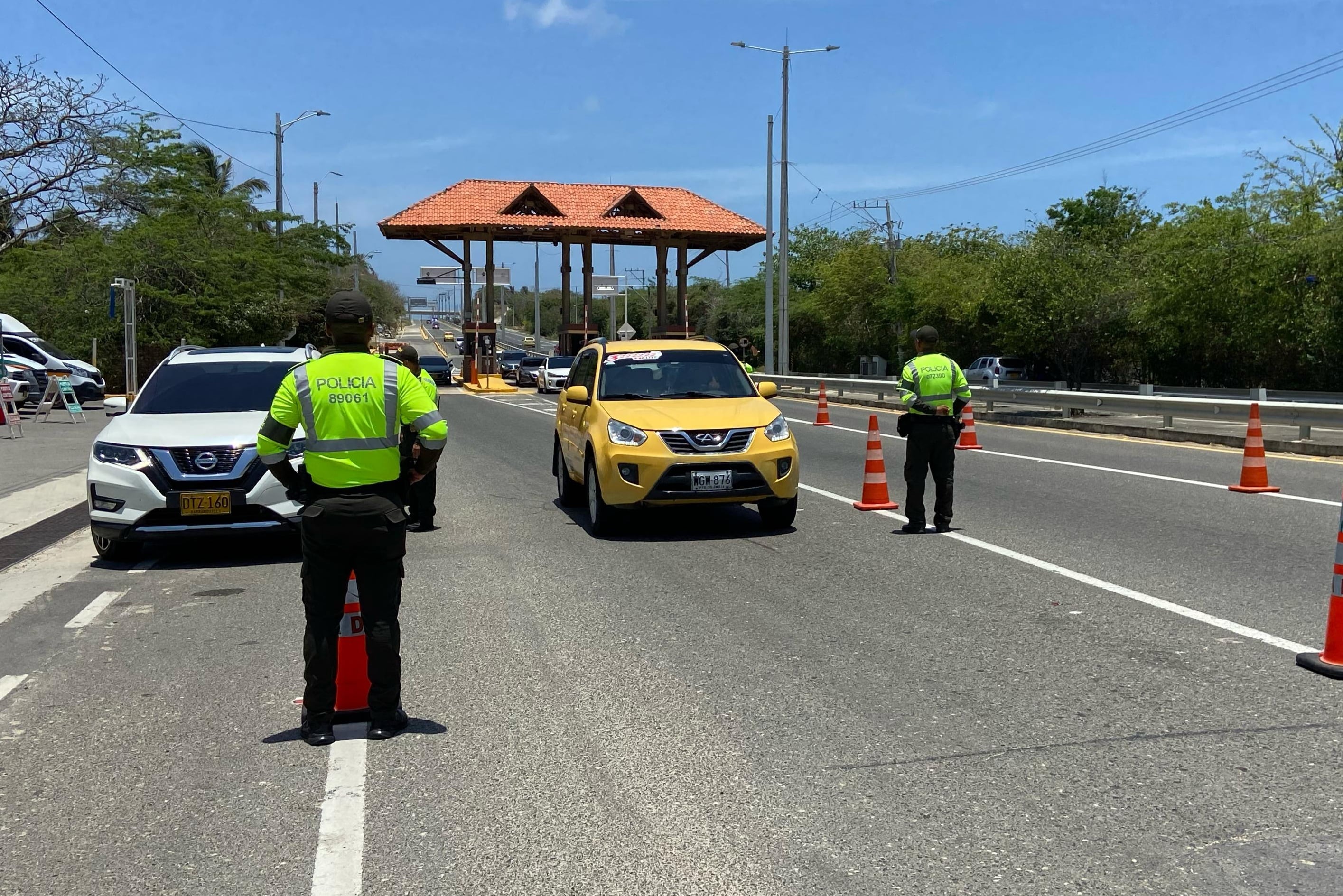 Controles de la Policía de Barranquilla. Foto: cortesía MEBAR.