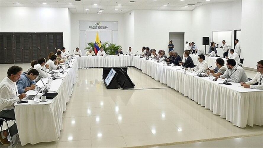 Reunión de balance entre el Gobierno Nacional y las FARC a la implementación del Acuerdo de Paz en Cartagena. Foto: Colprensa