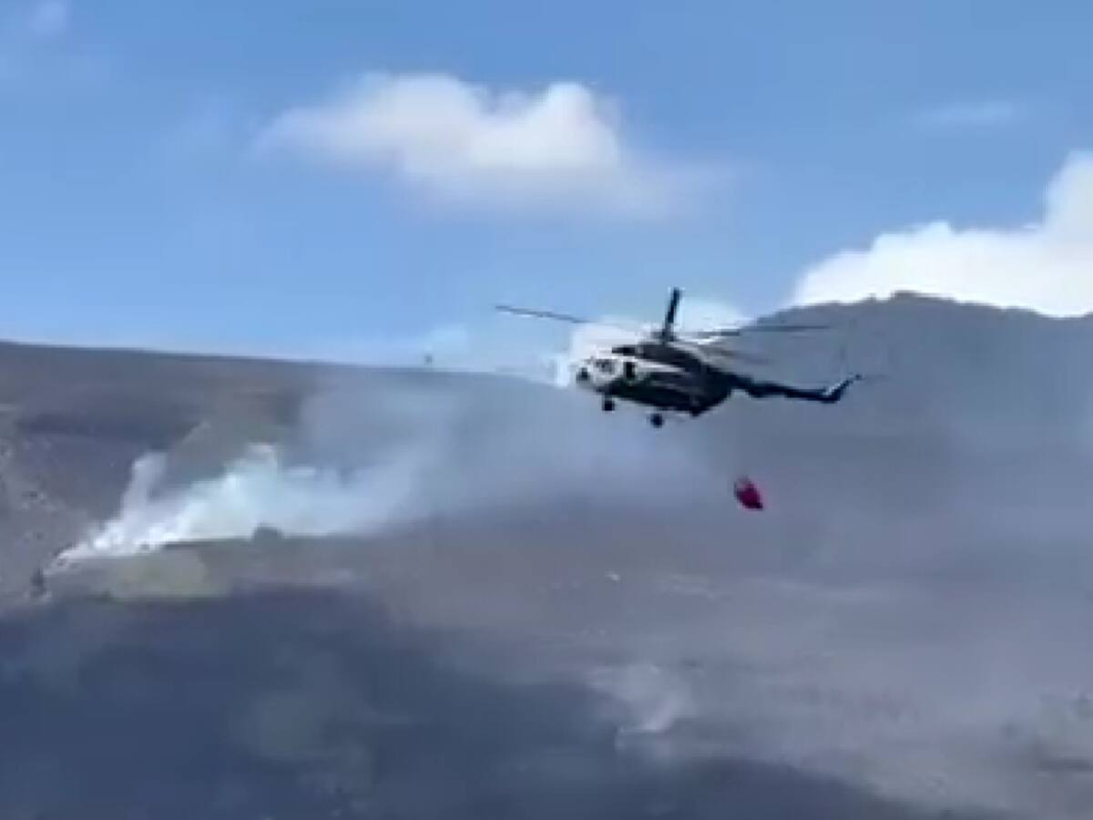200 hectáreas arrasadas por el incendio en cerros orientales de Villa de Leyva