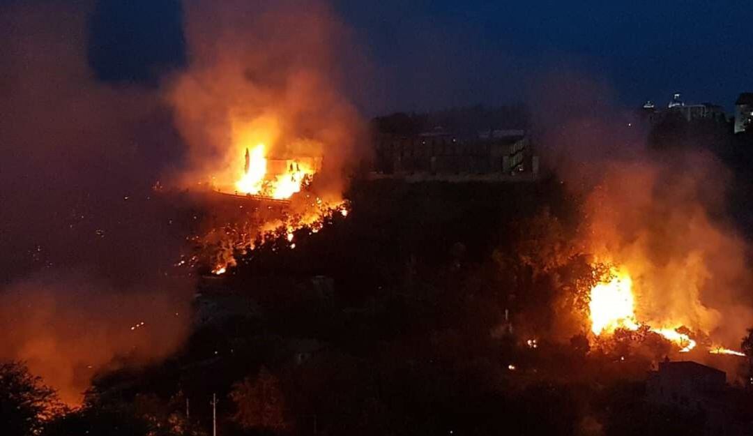 Incendios registrados en el cementerio de Ortona.