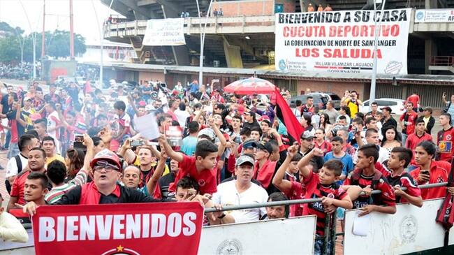 El Cúcuta Deportivo vuelve a casa. Foto: Cortesía: Amilkar Lemus