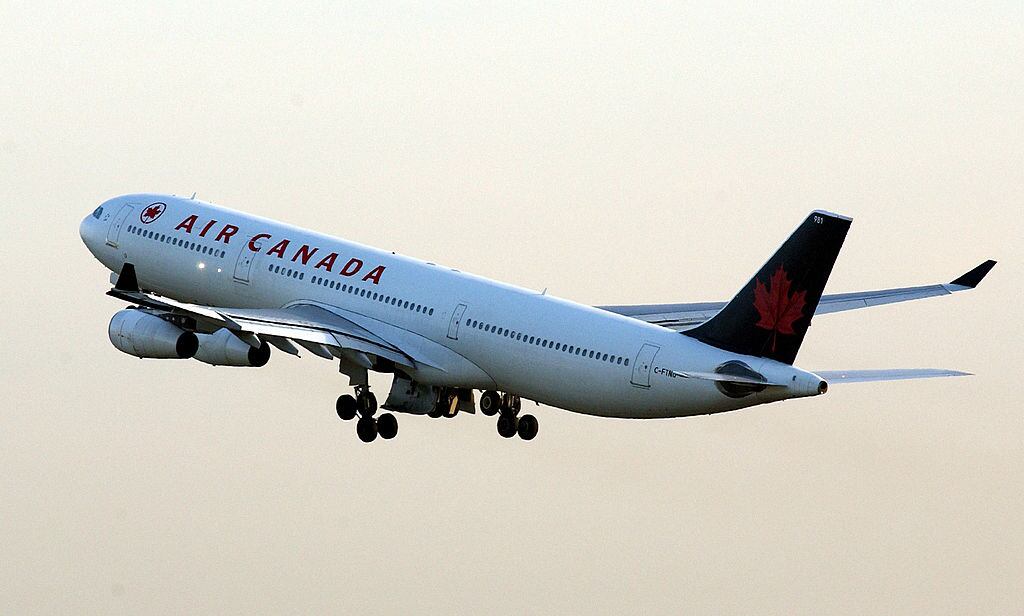 Imagen de referencia de un avión de Air Canadá. Foto: Getty Images.