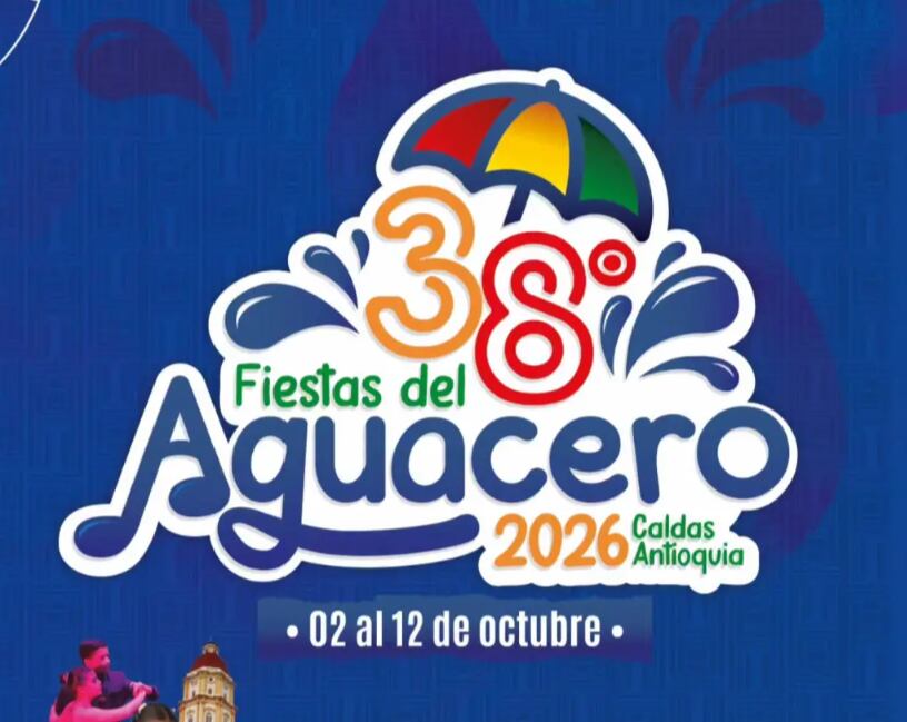 Cielo Roto está de fiesta: Caldas celebra las 38° Fiestas Tradicionales del Aguacero. Foto: Alcaldía de Caldas.