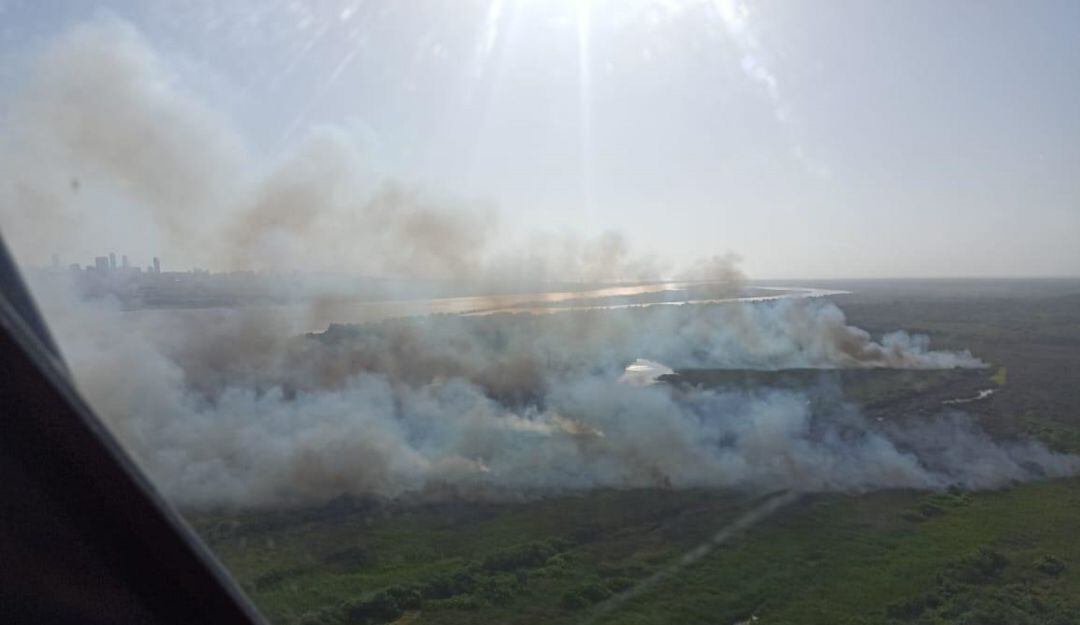 Sobrevuelo en la zona. 
