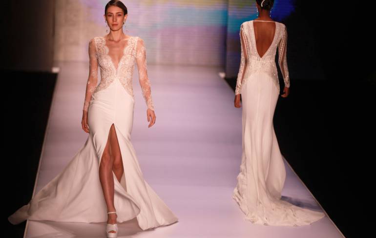 La diseñadora abrió una de las ferias de moda más importantes del país y descrestó con cada uno de sus diseños.