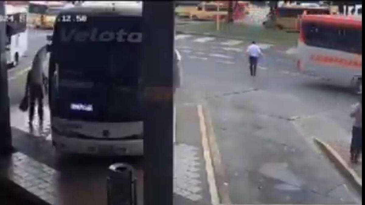 Conductor de flota es atropellado en la Terminal de Transportes de Bogotá