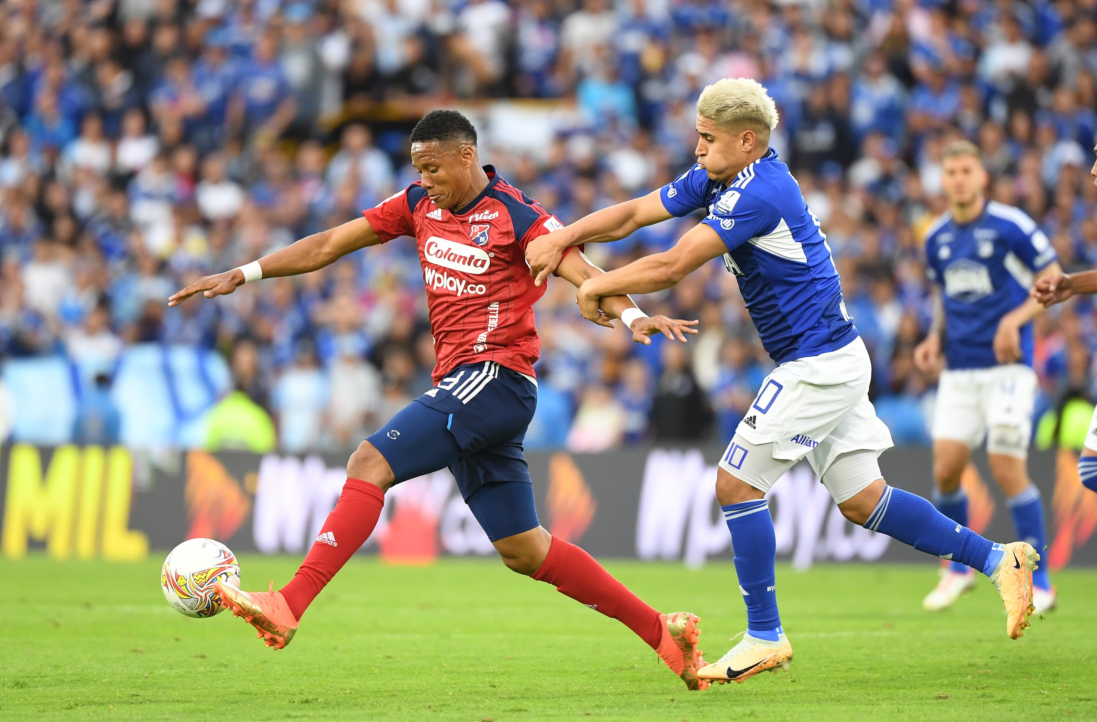 Yairo Moreno of Medellin vs. Millonarios (Photo by Daniel Munoz/VIEWpress)