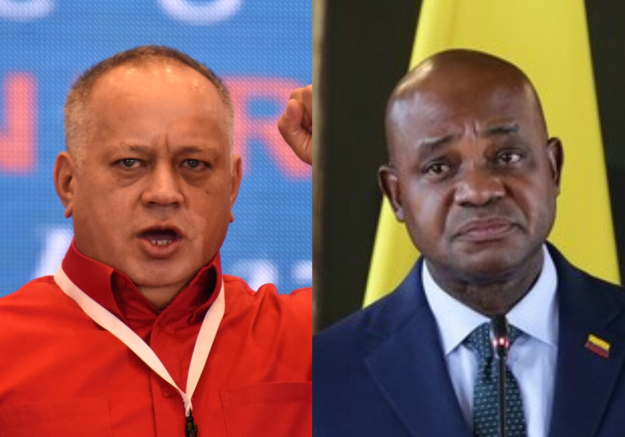 Diosdado Cabello y Luis Gilberto Murillo. Foto: (Photo by Carolina Cabral/Getty Images)  / (Colprensa - Catalina Olaya)