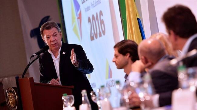 Juan Manuel Santos, presidente de la República. Foto: Colprensa