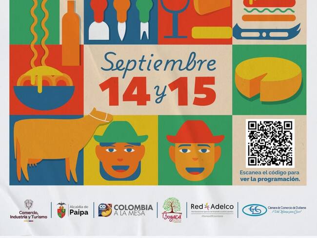 Un fin de semana de sabores: El festival del queso paipa ofrecerá actividades culturales y gastronómicas de viernes a domingo