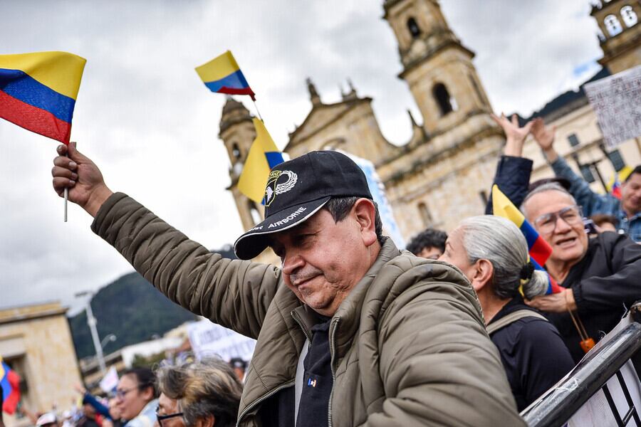 Manifestaciones en Colombia. Foto: Colprensa.