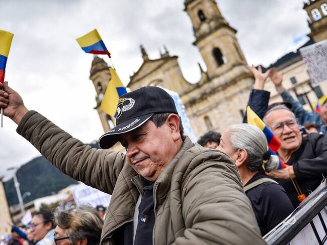 Manifestaciones en Colombia. Foto: Colprensa.