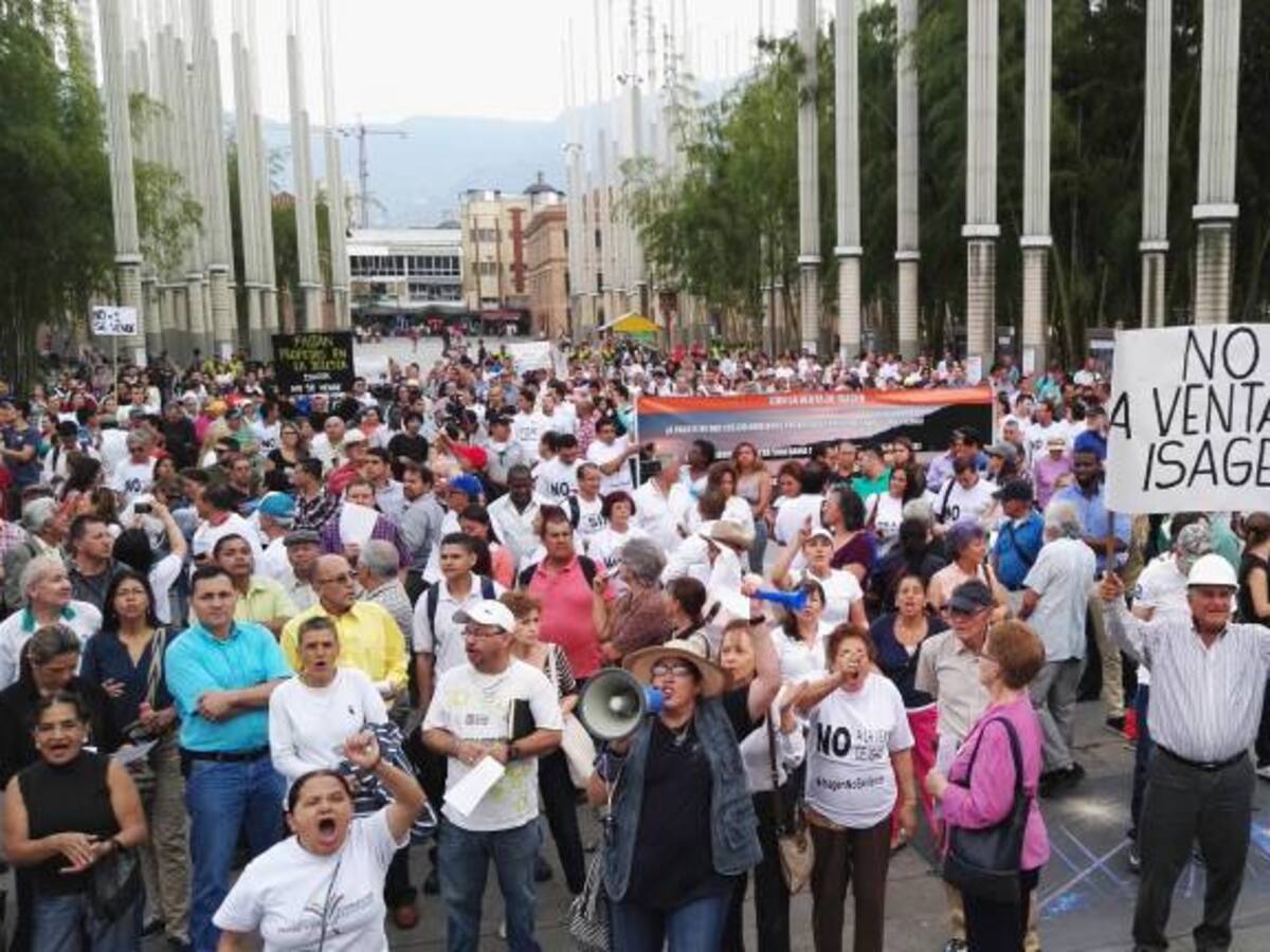 Marcha hoy en Medellín en defensa de Isagén y contra incremento del IVA