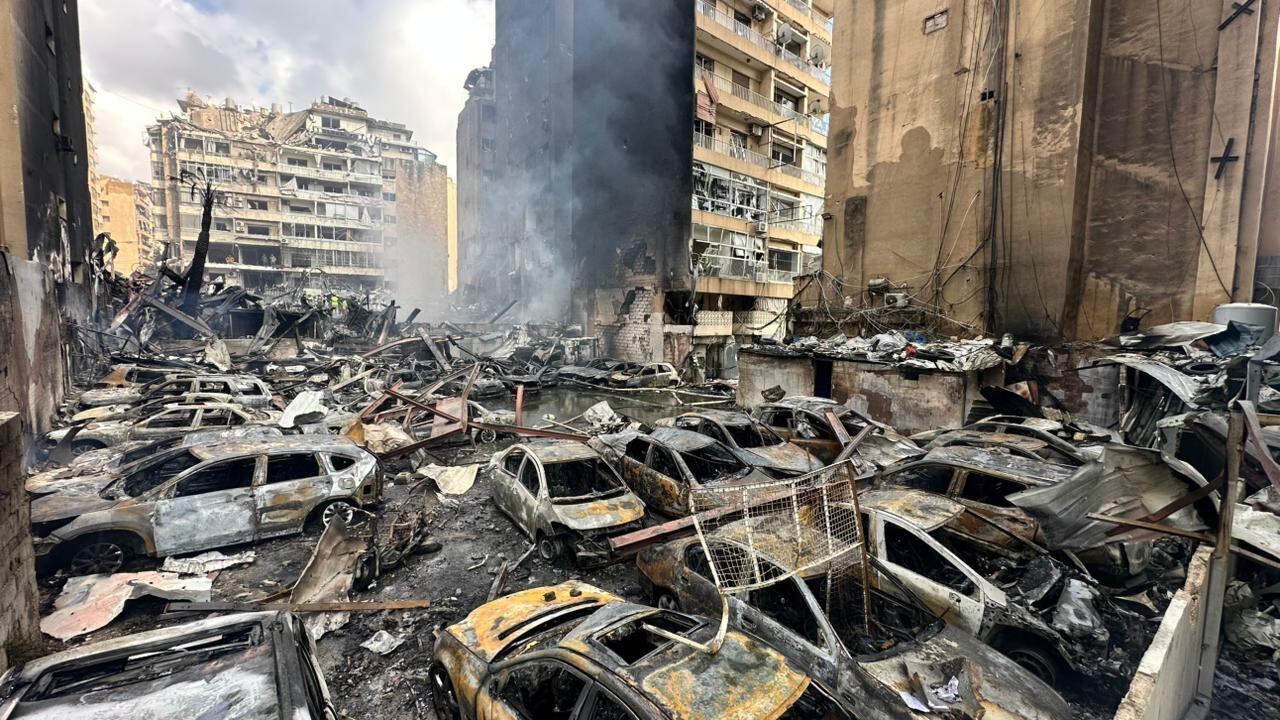 Zona residencial en Beirut, capital de Líbano, en la que Israel concentró parte de sus bombardeos el 8 de abril 2026.
(Foto:    Houssam Shbaro/Anadolu via Getty Images)