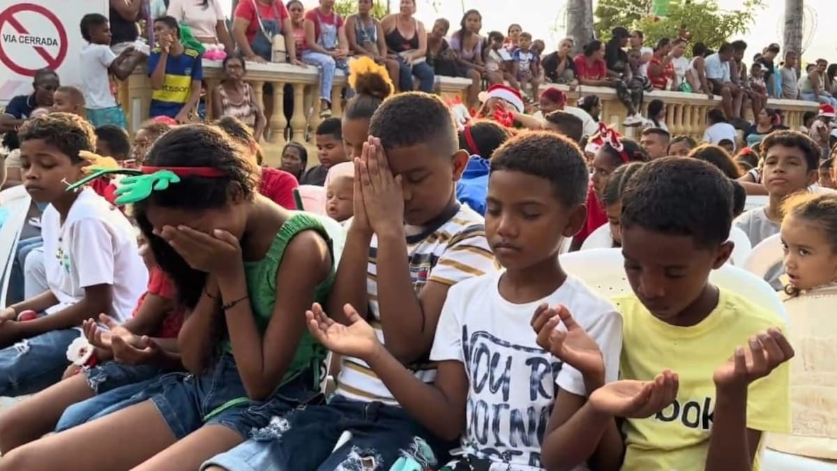 Turbaco sorprendió a los turistas con sus alumbrados y novenas lideradas por niños
