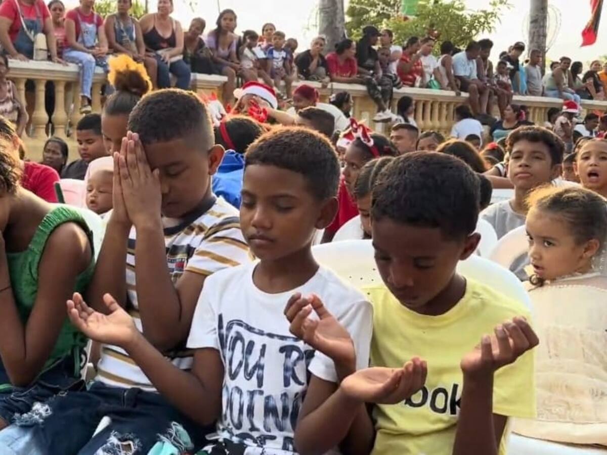 Turbaco sorprendió a los turistas con sus alumbrados y novenas lideradas por niños