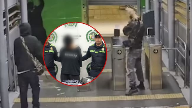 Dejan en libertad a encapuchado capturado por vandalismo contra estaciones del MIO en Cali