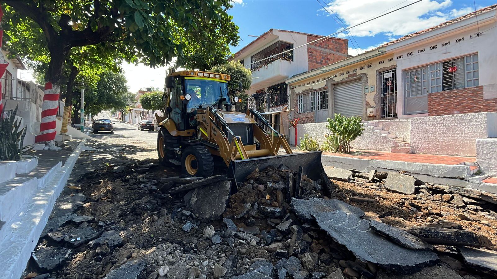 Inició la recuperación de la malla vial en las principales calles del centro de Cúcuta. / Foto: Alcaldía de Cúcuta.