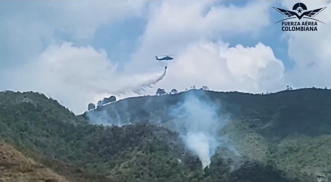 El incendio forestal amenaza viviendas localizadas en los alrededores.