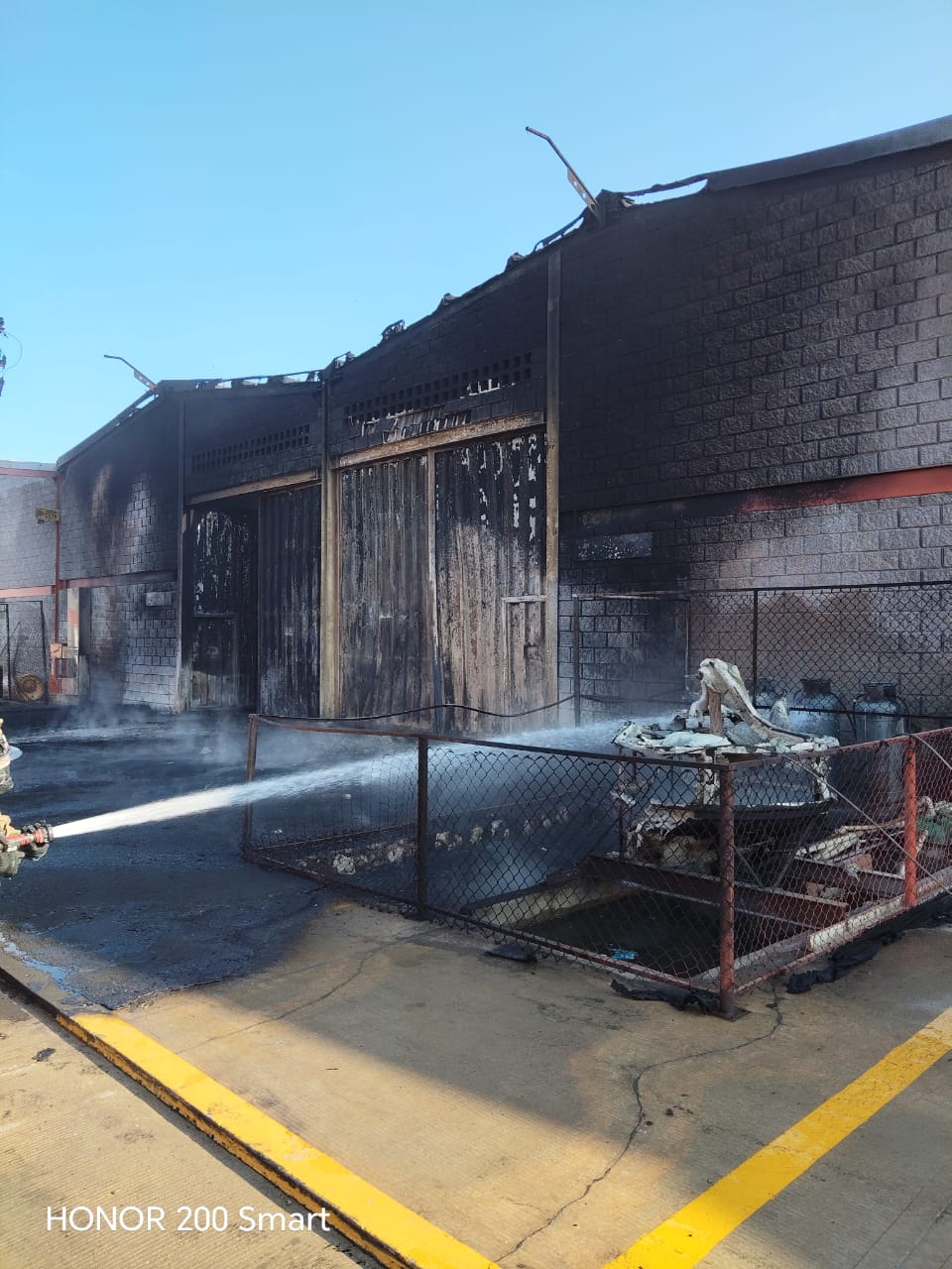 Lugar del incendio. Foto: cortesía.