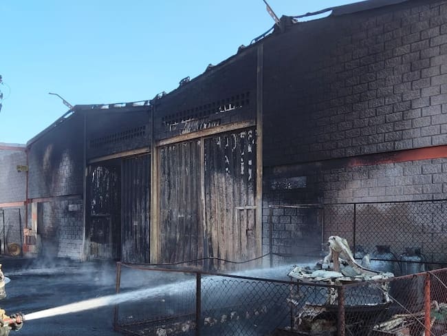 Lugar del incendio. Foto: cortesía.