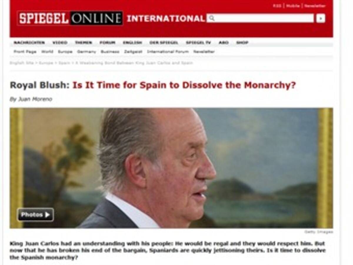 Der Spiegel se plantea la disolución de la monarquía en España