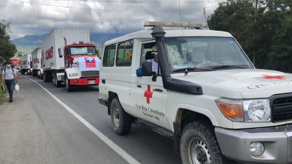 Repudio por ataque a caravana de camiones con insumos médico