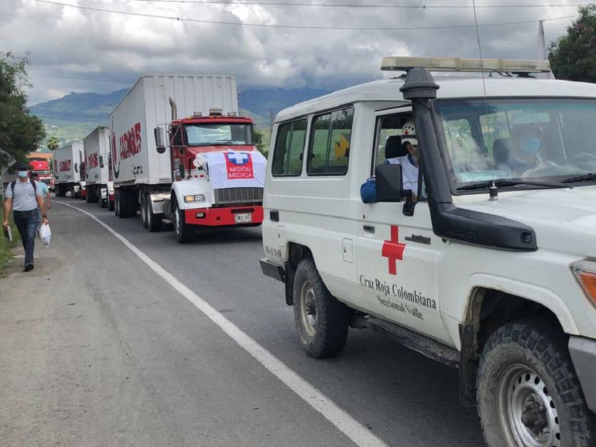 Repudio por ataque a caravana de camiones con insumos médico