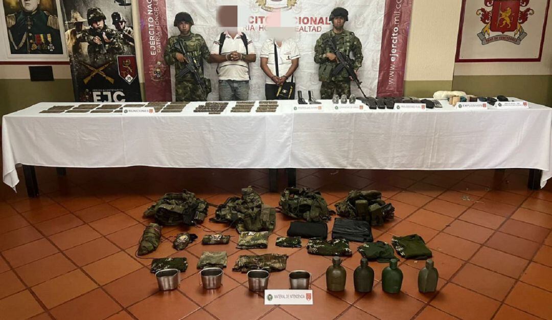 En el operativo dos personas fueron capturadas.